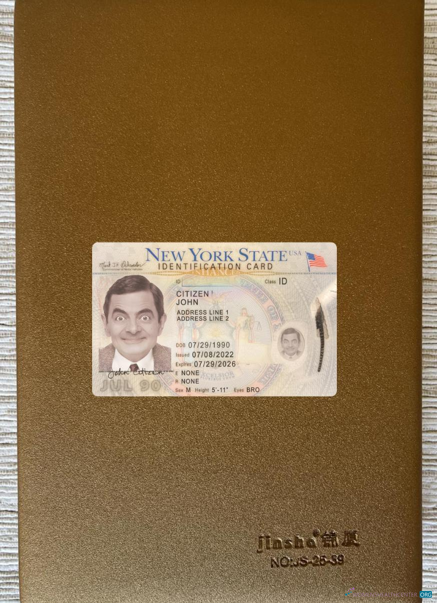 Download USA New York ID card 2022 present photolook front Photoshop template